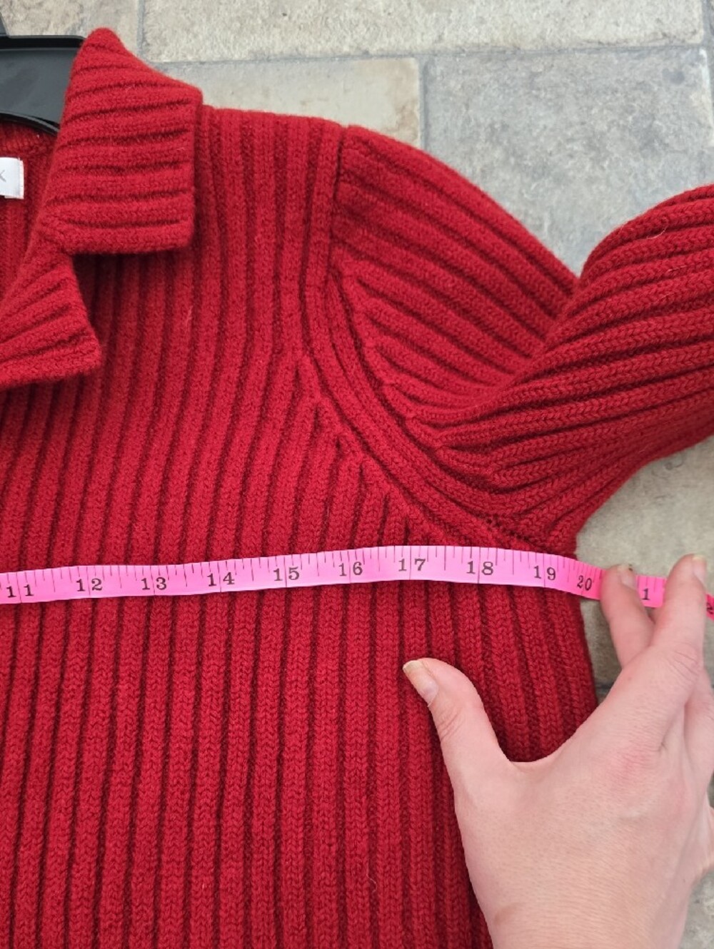 Jones New York Rust Ribbed Button-Front Cardigan - Picture 9 of 11
